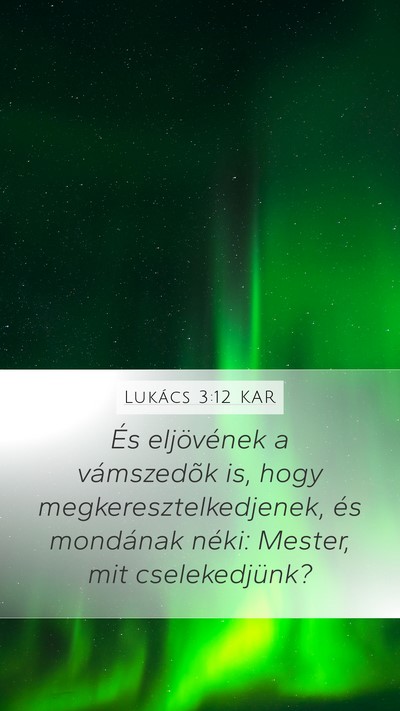 Lukács 3:12 KAR Bible Verse Image