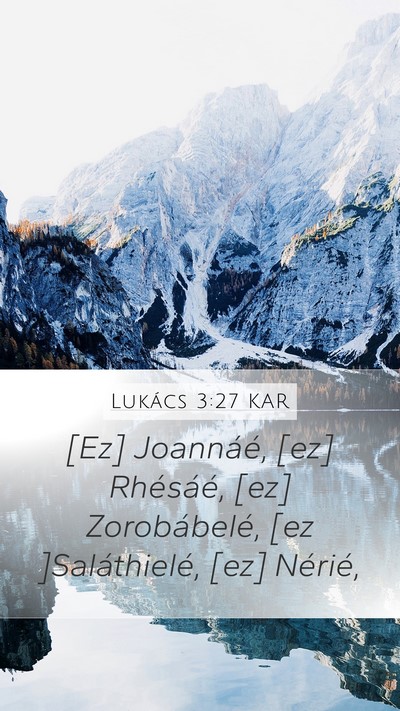 Lukács 3:27 KAR Bible Verse Image
