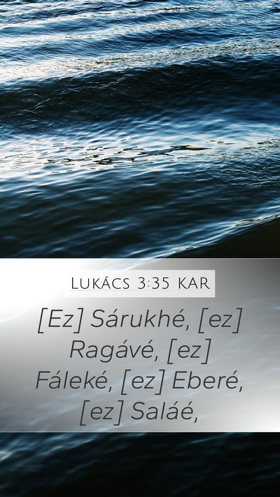 Lukács 3:35 KAR Bible Verse Image