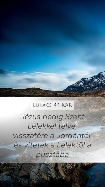 Lukács 4:1 KAR Bible Verse Image