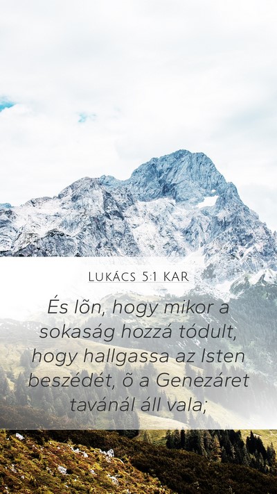 Lukács 5:1 KAR Bible Verse Image