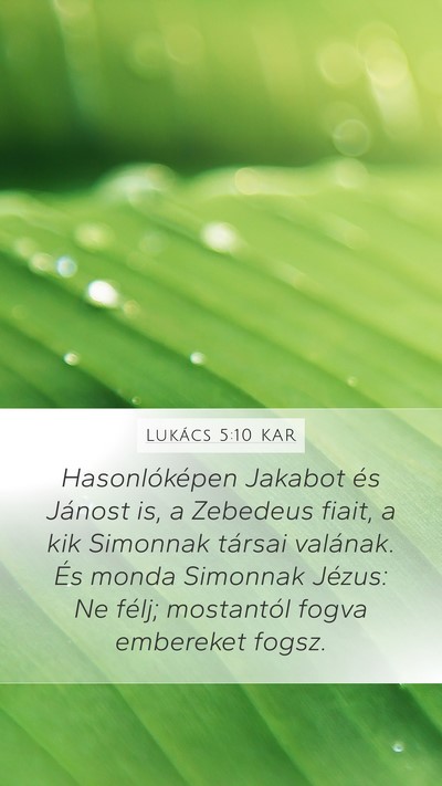 Lukács 5:10 KAR Bible Verse Image