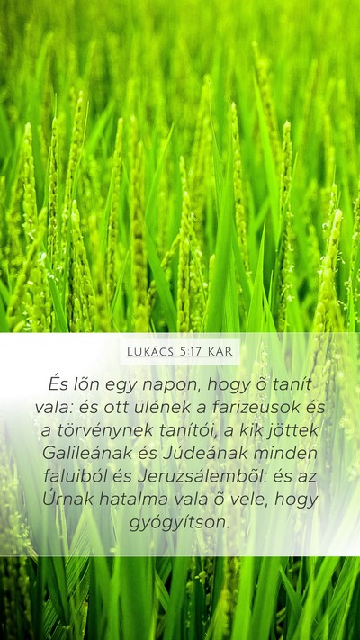 Lukács 5:17 KAR Bible Verse Image