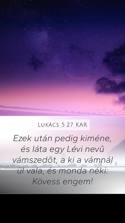 Lukács 5:27 KAR Bible Verse Image