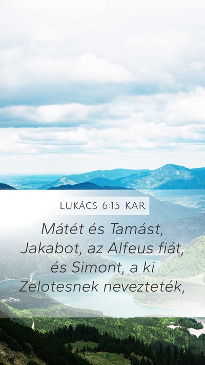 Lukács 6:15 KAR Bible Verse Image