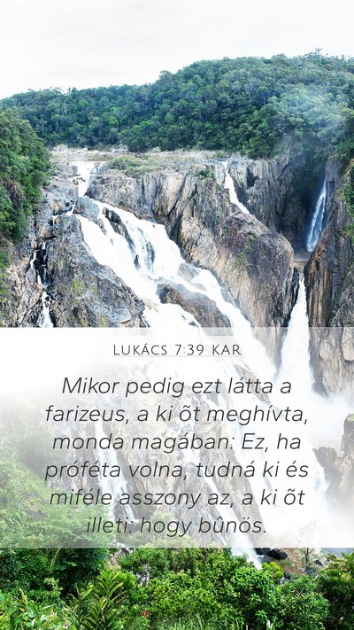 Lukács 7:39 KAR Bible Verse Image