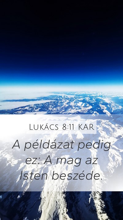 Lukács 8:11 KAR Bible Verse Image