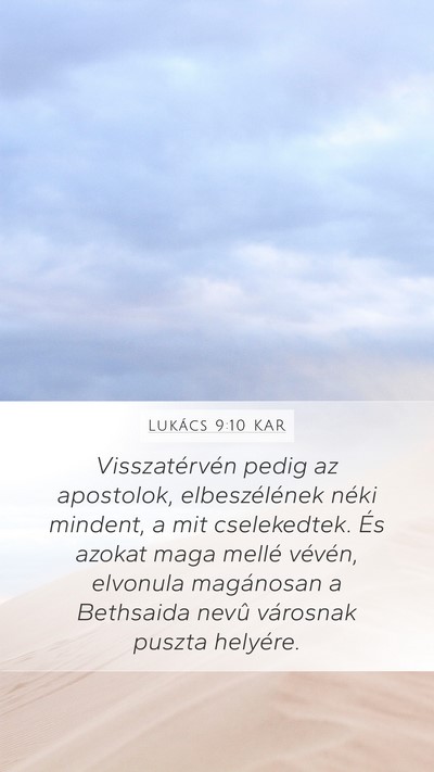 Lukács 9:10 KAR Bible Verse Image