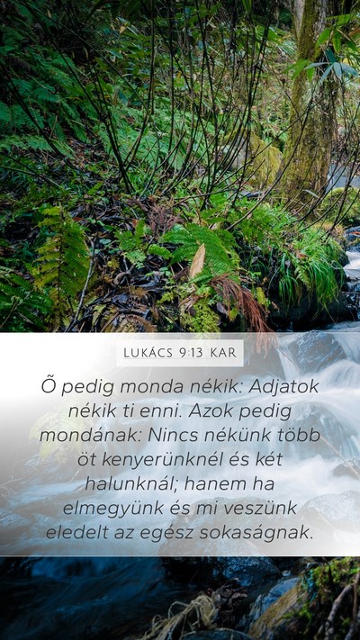 Lukács 9:13 KAR Bible Verse Image