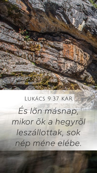 Lukács 9:37 KAR Bible Verse Image