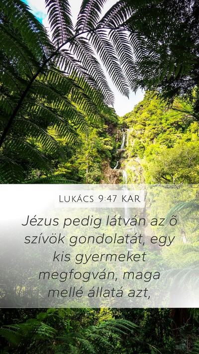 Lukács 9:47 KAR Bible Verse Image