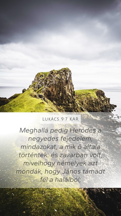Lukács 9:7 KAR Bible Verse Image