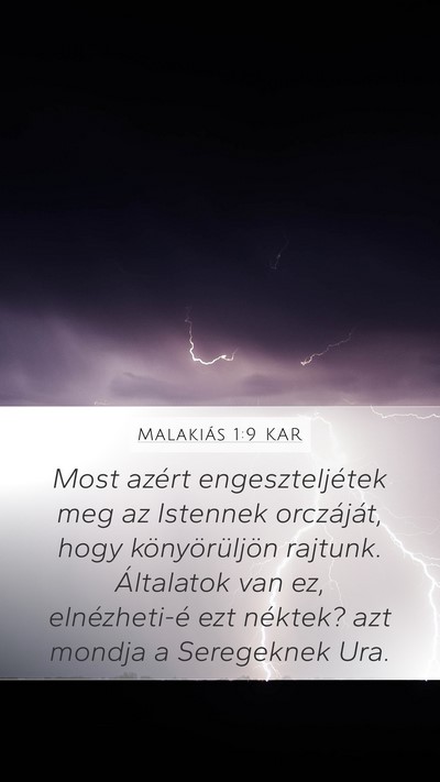 Malakiás 1:9 KAR Bible Verse Image