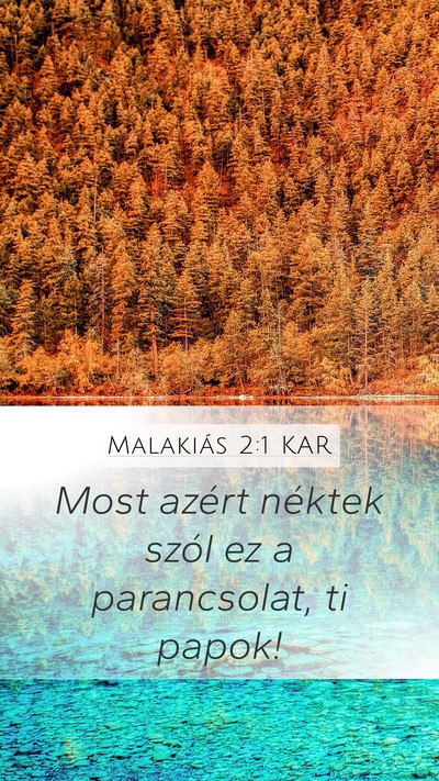 Malakiás 2:1 KAR Bible Verse Image