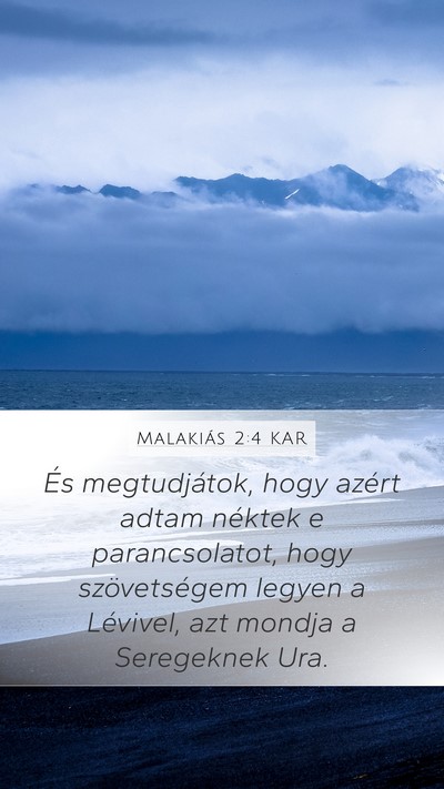 Malakiás 2:4 KAR Bible Verse Image