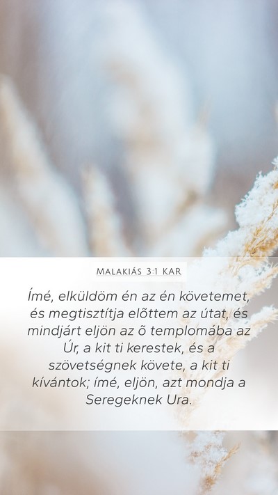 Malakiás 3:1 KAR Bible Verse Image