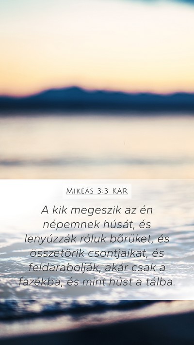 Mikeás 3:3 KAR Bible Verse Image