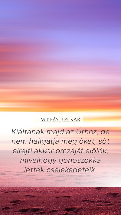 Mikeás 3:4 KAR Bible Verse Image