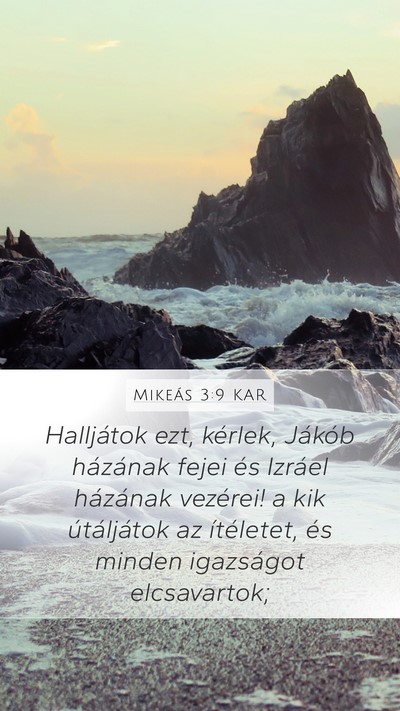 Mikeás 3:9 KAR Bible Verse Image