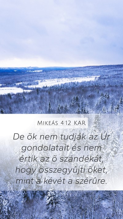 Mikeás 4:12 KAR Bible Verse Image