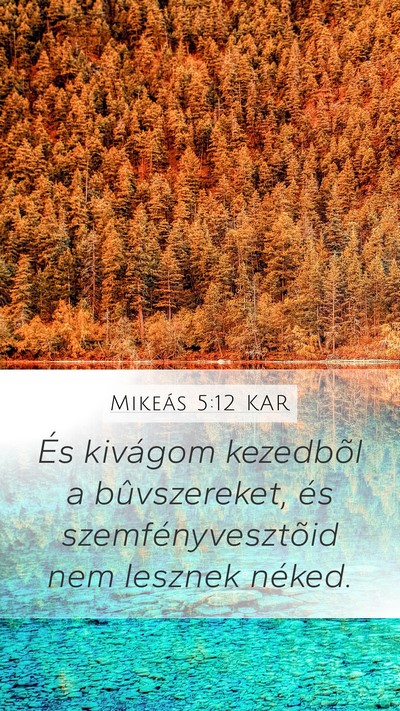 Mikeás 5:12 KAR Bible Verse Image