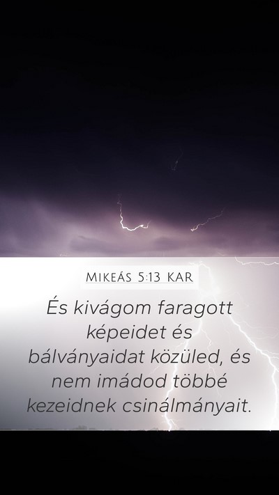 Mikeás 5:13 KAR Bible Verse Image