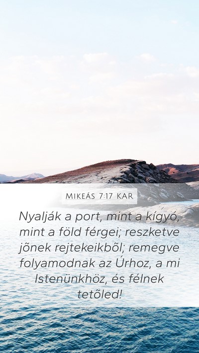 Mikeás 7:17 KAR Bible Verse Image