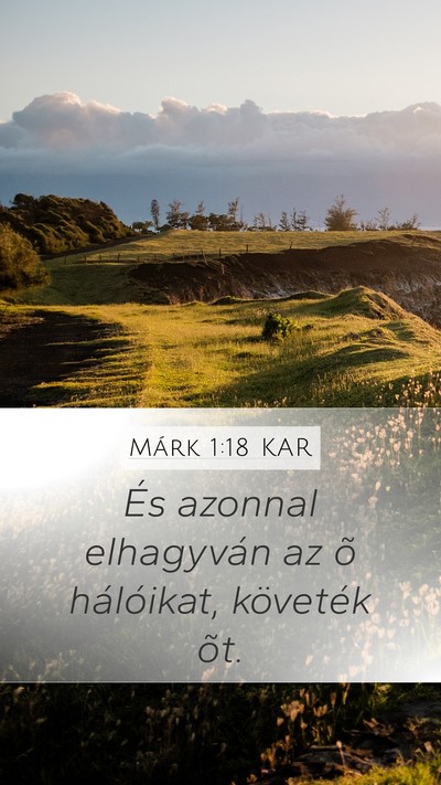 Márk 1:18 KAR Bible Verse Image