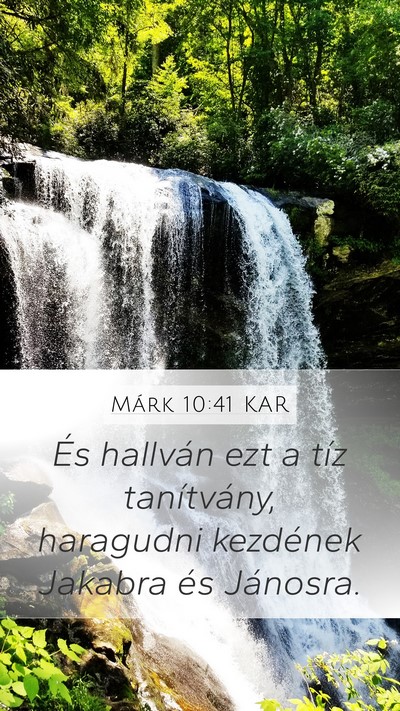 Márk 10:41 KAR Bible Verse Image
