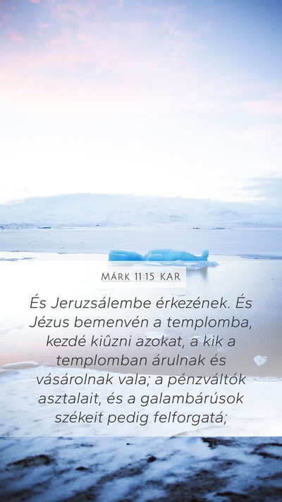 Márk 11:15 KAR Bible Verse Image
