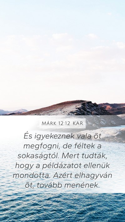 Márk 12:12 KAR Bible Verse Image