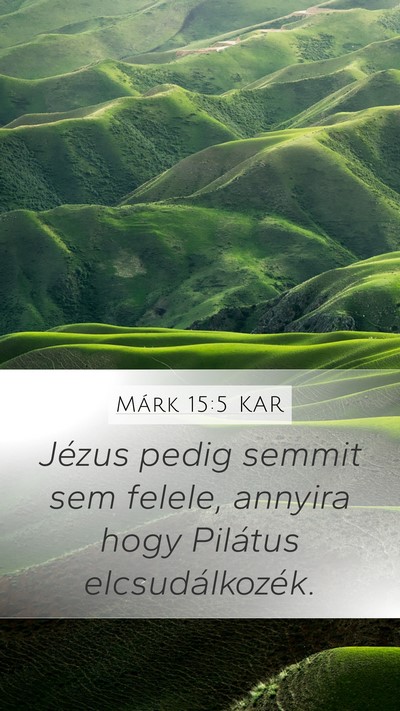 Márk 15:5 KAR Bible Verse Image