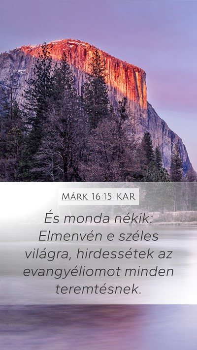 Márk 16:15 KAR Bible Verse Image