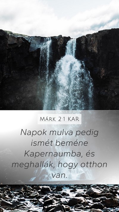 Márk 2:1 KAR Bible Verse Image
