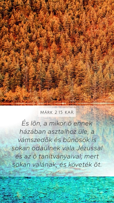 Márk 2:15 KAR Bible Verse Image