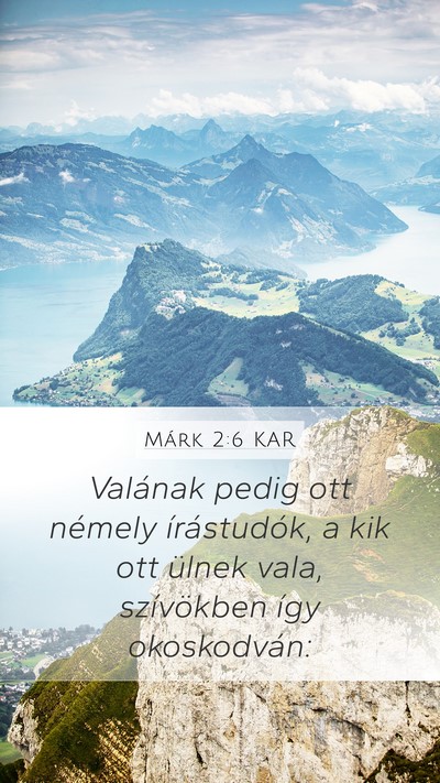 Márk 2:6 KAR Bible Verse Image