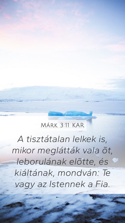 Márk 3:11 KAR Bible Verse Image