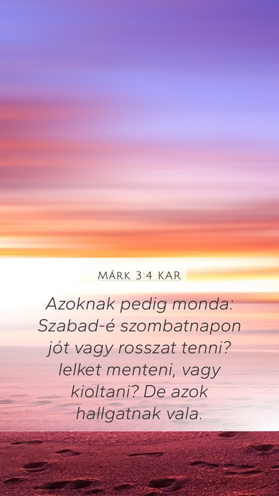 Márk 3:4 KAR Bible Verse Image