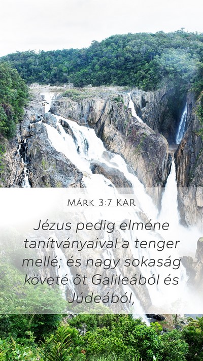 Márk 3:7 KAR Bible Verse Image