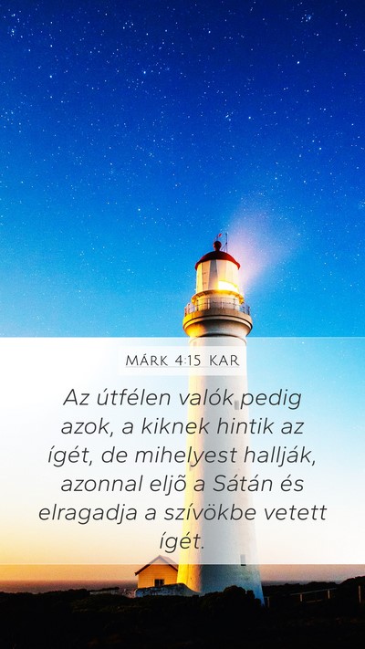 Márk 4:15 KAR Bible Verse Image