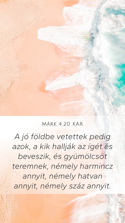 Márk 4:20 KAR Bible Verse Image