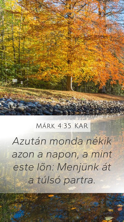 Márk 4:35 KAR Bible Verse Image