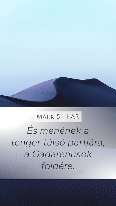 Márk 5:1 KAR Bible Verse Image