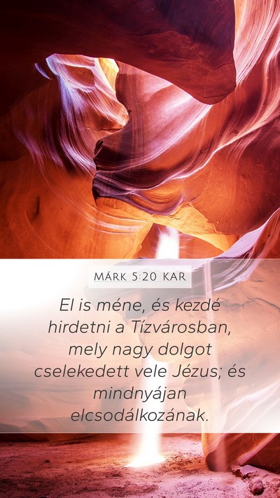 Márk 5:20 KAR Bible Verse Image