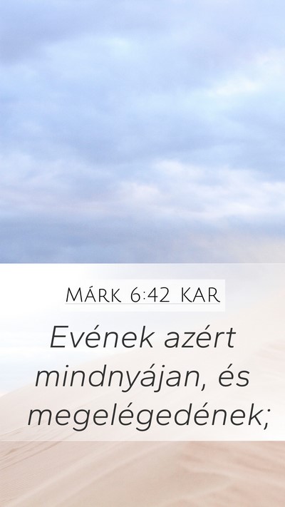 Márk 6:42 KAR Bible Verse Image
