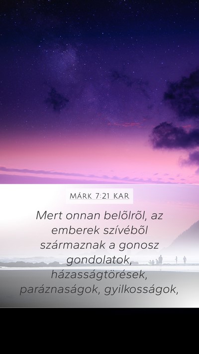 Márk 7:21 KAR Bible Verse Image