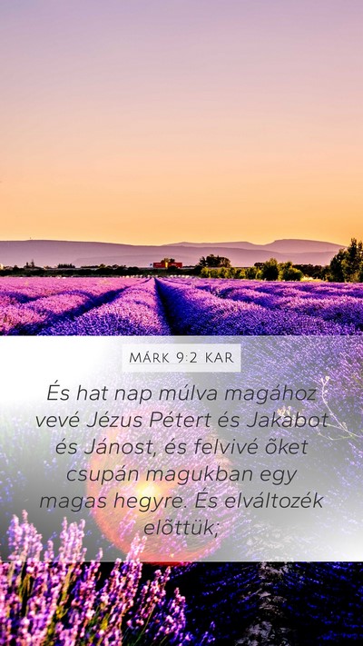 Márk 9:2 KAR Bible Verse Image