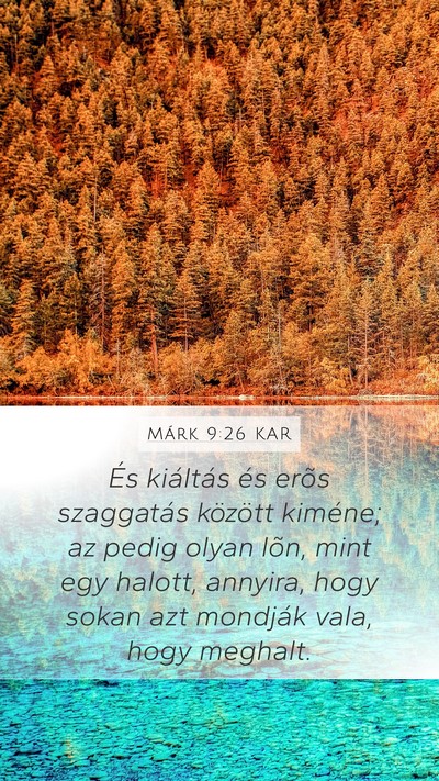 Márk 9:26 KAR Bible Verse Image