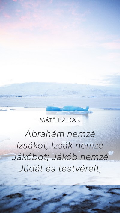 Máté 1:2 KAR Bible Verse Image