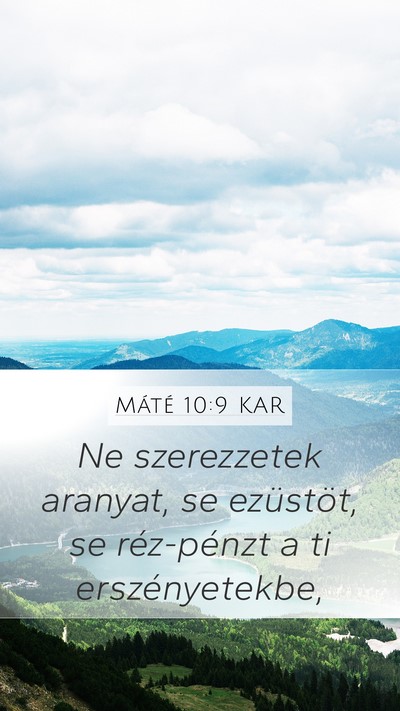 Máté 10:9 KAR Bible Verse Image